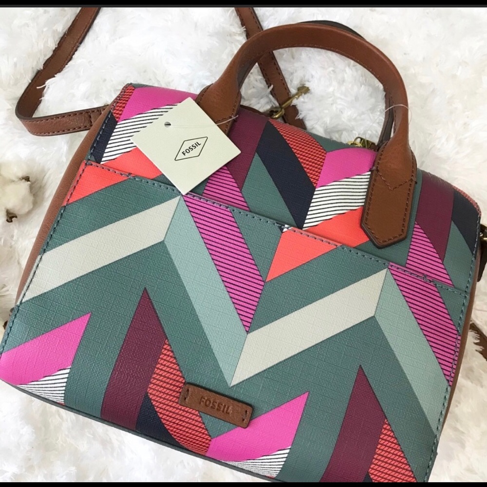 Fossil Fiona Chevron Bag